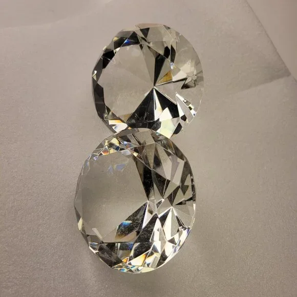Crystal Diamond Shape Paperweight - Picture 6 of 12